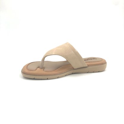 Tamanco Comfortflex Baunilha Verniz 1990401