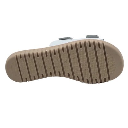 Tamanco Comfortflex Branco com Duas Fivelas 2345404