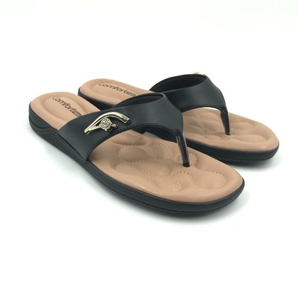 Tamanco Comfortflex com Detalhe Preto 2480403