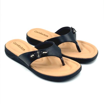 Tamanco Comfortflex com Fivela Preto 2380402