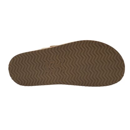 Tamanco Comfortflex Fivela Tiras Cruzadas Dourado 2453402