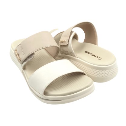 Tamanco Comfortflex Papete Bege 2268402