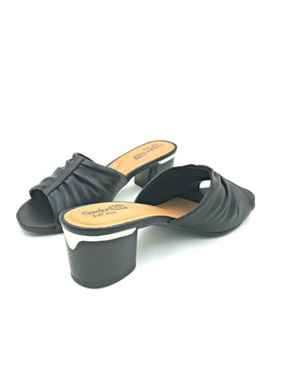 Tamanco Comfortflex Preto Salto Grosso 2052401