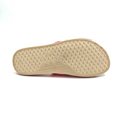 Tamanco Comfortflex Rasteira Com Nós Rosa 2144404