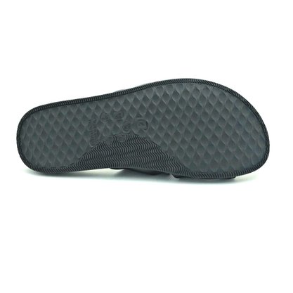 Tamanco Comfortflex Rasteira Slide Com Nós Preto 2144404