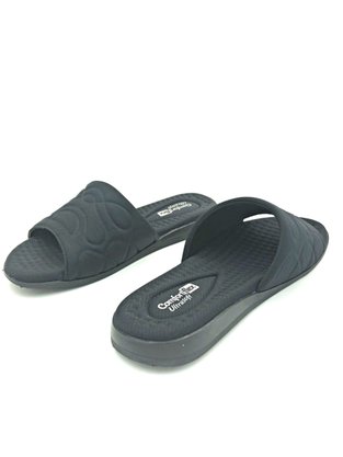 Tamanco Comfortflex Rasteira Slide Tecido Preto 2044401