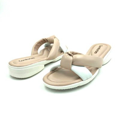 Tamanco Comfortflex Salto Baixo Gelo com Nó 2181403