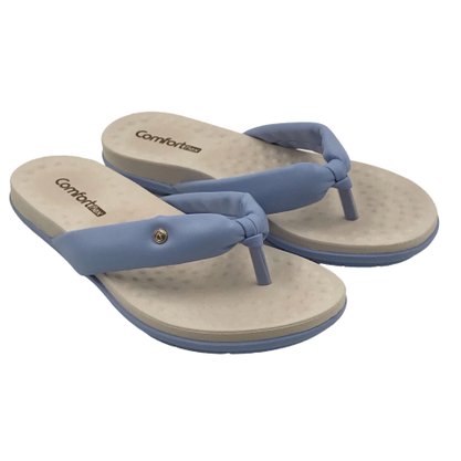 Tamanco Comfortflex Tiras Largas Azul 2340402
