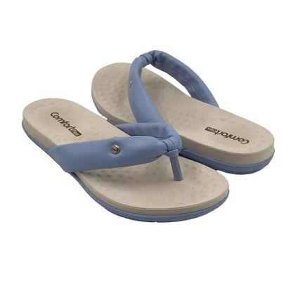 Tamanco Comfortflex Tiras Largas Azul 2340402