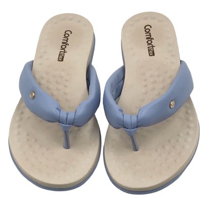 Tamanco Comfortflex Tiras Largas Azul 2340402
