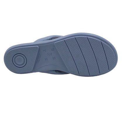 Tamanco Comfortflex Tiras Largas Azul 2340402