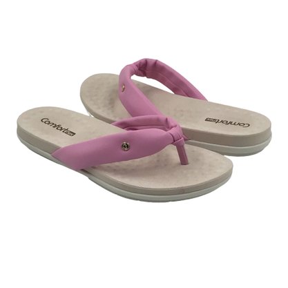 Tamanco Comfortflex Tiras Largas Rosa 2340402