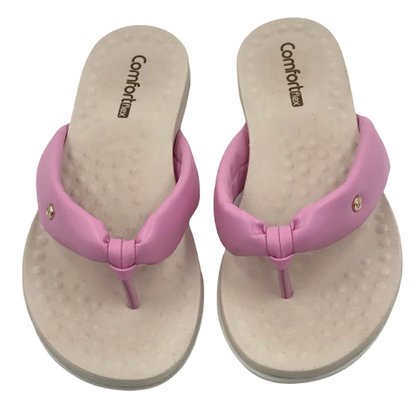 Tamanco Comfortflex Tiras Largas Rosa 2340402