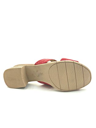 Tamanco Comfortflex Verniz Vermelho Salto Médio 2077401