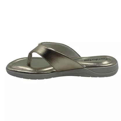 Tamanco Conforto Comfortflex Dourado 2580403