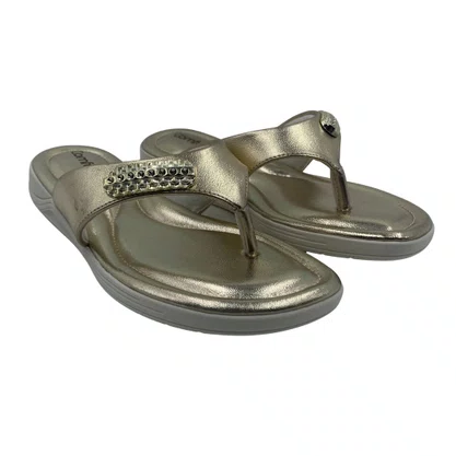 Tamanco Conforto Comfortflex Dourado 2580403