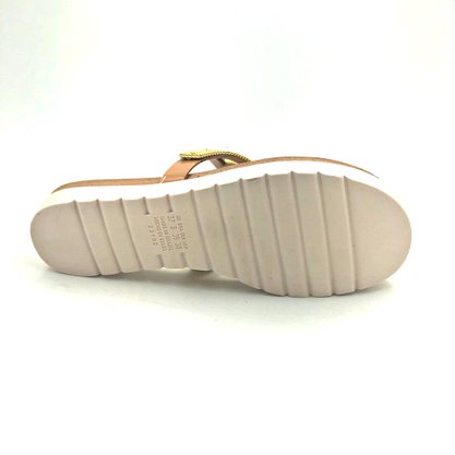 Tamanco Dakota Flatform Anatômico Antique Strass 6921