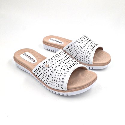 Tamanco Flats Comfortflex Branco 2145403