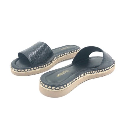 Tamanco Mississipi Flat Verniz Preto Q0941