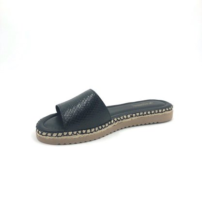 Tamanco Mississipi Flat Verniz Preto Q0941