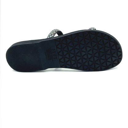 Tamanco Mississipi Flatform Preto com Strass 371