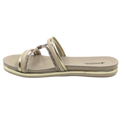 Tamanco Mississipi Papete com Strass Off White 761