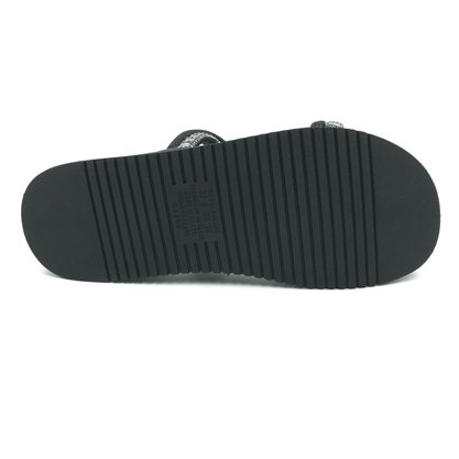 Tamanco Mississipi Papete Flatform com Strass Preto 301