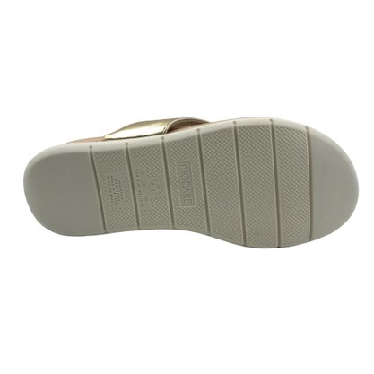 Tamanco Modare Palmilha Massageadora Dourado 7151127