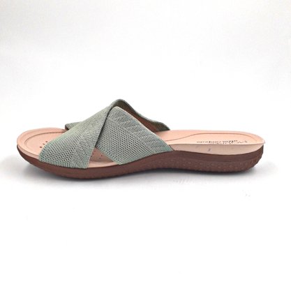 Tamanco Modare Tecido Verde Ultra Conforto 7125230