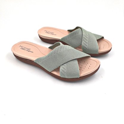 Tamanco Modare Tecido Verde Ultra Conforto 7125230