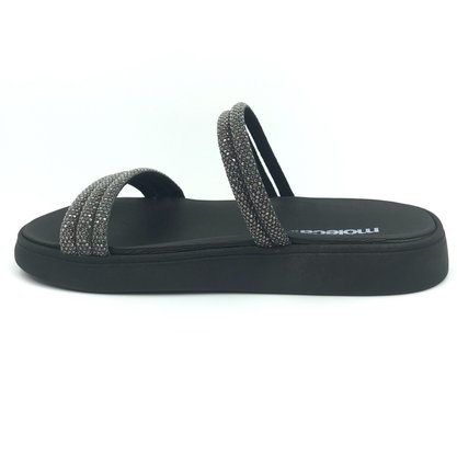 Tamanco Moleca Papete com Strass Preto 5469135