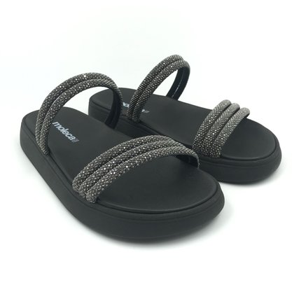 Tamanco Moleca Papete com Strass Preto 5469135