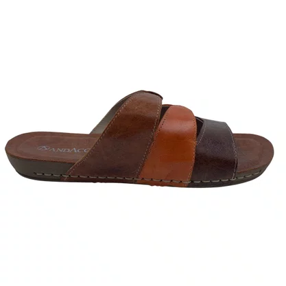 Tamanco Papete Andacco Couro Marrom 14211