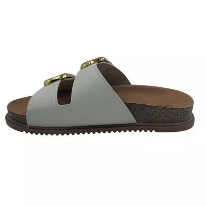 Tamanco Papete Beira Rio Fivela Off White 8523116