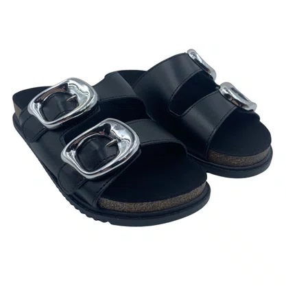 Tamanco Papete Beira Rio Fivela Preto 8523116