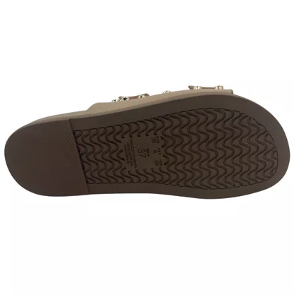 Tamanco Papete com Fivela Jamar Bege 293449