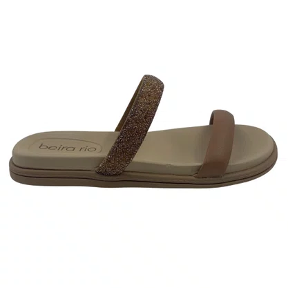Tamanco Papete com Strass Beira Rio Nude 8488122