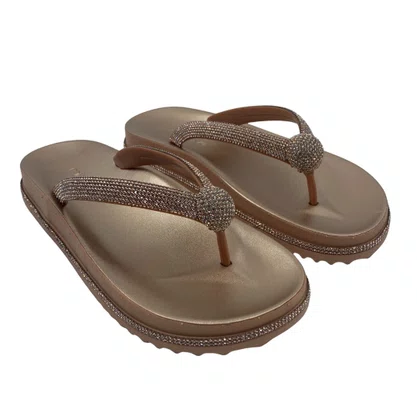 Tamanco Papete Miss Love com Brilho Cobre PP855
