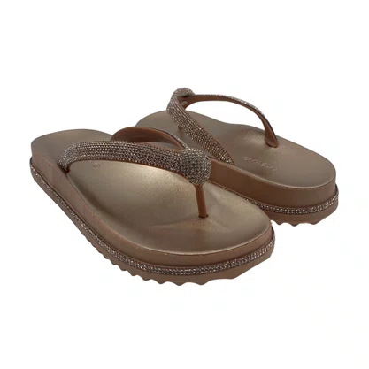 Tamanco Papete Miss Love com Brilho Cobre PP855