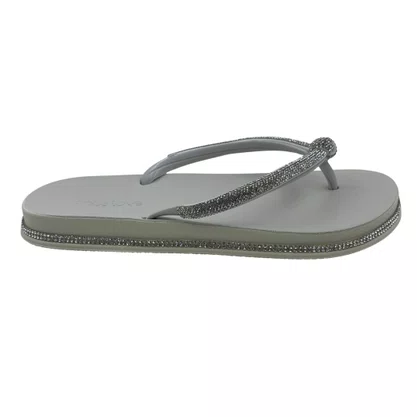 Tamanco Papete Miss Love com Brilho Off White PR159