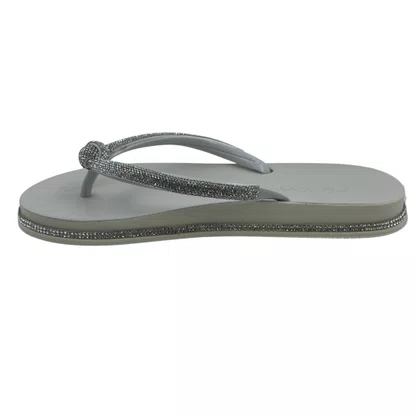 Tamanco Papete Miss Love com Brilho Off White PR159