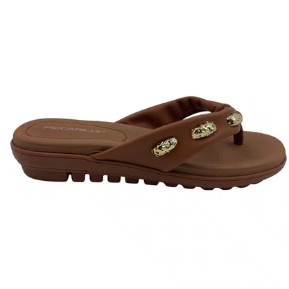 Tamanco Piccadilly com Enfeite Marrom 523006