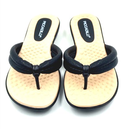 Tamanco Piccadilly com Palmilha Massageadora Preto 500324