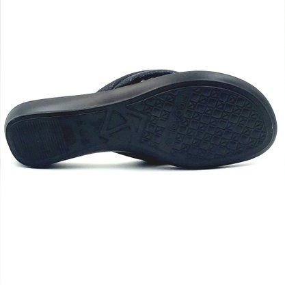 Tamanco Piccadilly com Palmilha Massageadora Preto 500324