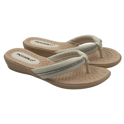 Tamanco Piccadilly com Strass Off White 500345