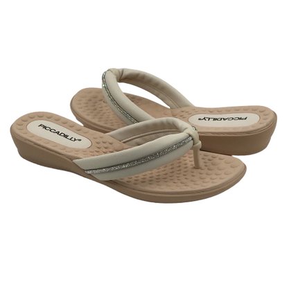 Tamanco Piccadilly com Strass Off White 500345