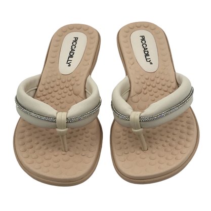 Tamanco Piccadilly com Strass Off White 500345