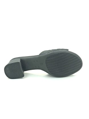 Tamanco Ramarim Matelassê Preto Salto Grosso 205201