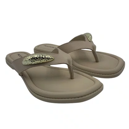 Tamanco Rasteira Conforto Piccadilly Nude 508067