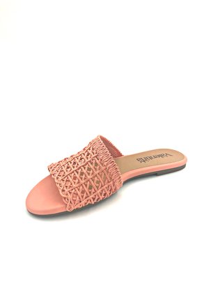 Tamanco Rasteira Valentina Coral Tramado 272139